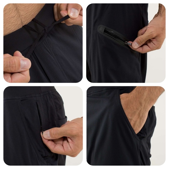 EUC [Lululemon] Black Tracker < Seawall > Workout Pants | Mens Small · Medium - Picture 7 of 16